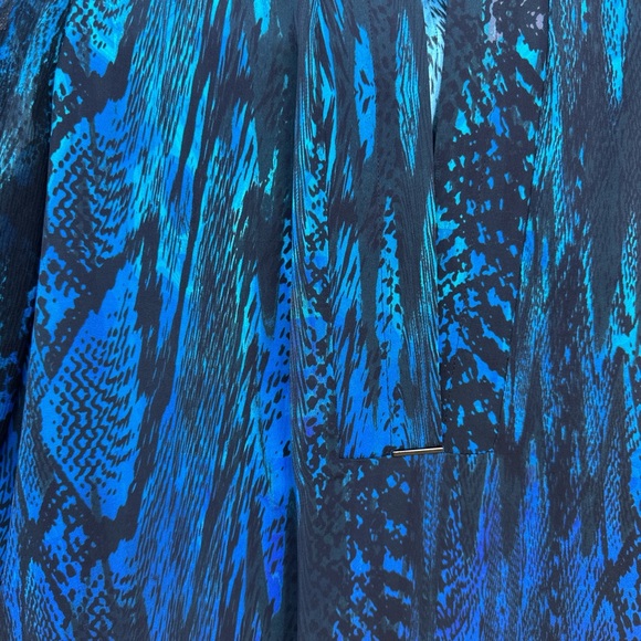 Tahari Bohemian Boho Gypsy Elegant Silk Blouse - Picture 3 of 9